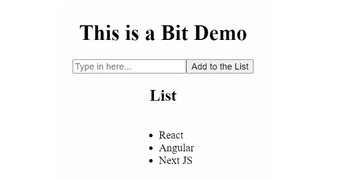 Bit Demo