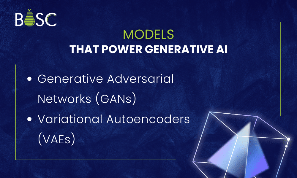 Here are some models that power generative AI