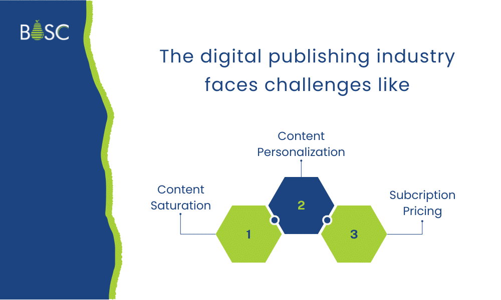 The digital publishing industry faces challenges like
